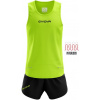 Bežecký set GIVOVA Kit New York fluo yellow-black|L