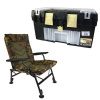 CARP EXPERT COMFORT CAMO KŘESLO S RYBÁŘSKÝM BOXEM FISHING BOX TIP.333
