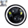 5.75 PALCOVÝ REFLEKTOR LED PREDNÁ LAMPA MOTOCYKEL 60W celý krúžok HALOGEN motor