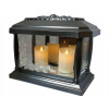 Svietnik, lampáš - Sviečka Panten Lantern Rose striebro+2 LED sviečky (Svietnik, lampáš - Sviečka Panten Lantern Rose striebro+2 LED sviečky)