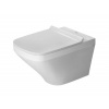 Duravit DuraStyle Závesné WC s doskou SoftClose, Rimless, s WonderGliss, alpská biela 45510900A11