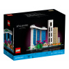 LEGO Stavebnica z kolekcie panoramatických modelov LEGO Architecture: Singapur 21057; zberate?ský výstavný model pre dospelých; nápad na dar?ek pre milovníkov cestovania, histórie, architektúry a majs