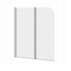 Cersanit Easy New, 2-krídlová vaňová zástena 115(dĺžka) x 140(výška) cm, číre sklo, chrómový profil, S301-290