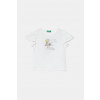 Detské bavlnené tričko United Colors of Benetton biela farba, 3I1XG10IU 3I1XG10IU.P.Seasonal 98