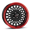 Borbet B 7x17 4x100 ET38 black rim red