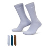 Nike 3 Pack Crew Socks Mens Ghost/Blue S 2-5