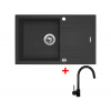 Sinks LINEA 780 XC Granblack + Vitalia čierná matná