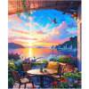 Norimpex Diamantové maľovanie Terasa pri jazere 40x30cm