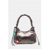 Kabelka Desigual HALF LOGO MONTVILLE DARK SI strieborná farba, 25WAXPAS ONE SIZE