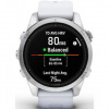 Inteligentné hodinky Garmin epix Pro (Gen 2) Glass - 42 mm - Silver / Whitestone Silicone Band (010-02802-01)