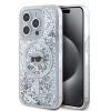 Karl Lagerfeld Liquid Glitter Karl Head MagSafe zadný kryt pre iPhone 15 Pro Max Transparent