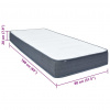 vidaXL Boxspring matrac 160x80x20 cm látka - Biela - 97155-52288