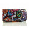 Peňaženka - Mar portfólio prírodná koža červená, námornícka modrá, viacnásobná 321-13 -ženský produkt (Dámska kožená peňaženka Bigiel kožené veľké motýle)