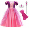 Dievčenský kostým - Šaty Rapunzel Ball Dress Dressing Dressing 122/128 (Dievčenský kostým - Šaty Rapunzel Ball Dress Dressing Dressing 122/128)