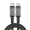 Acefast Datový Kábel C1 09 USB C na USB C 1m sivá čierna