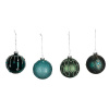Guľa sklenená, tyrkysová, balenie obsahuje 4 kusy! (DOPREDAJ)|Ego Dekor