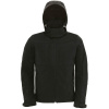 B&C Collection B&C | Hooded Softshell /men Pánska 3-vrstvová softshellová bunda s kapucňou_01.195 Farba: black, Veľkosť: 3XL