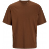 JACK & JONES 3911 / Unisex oversize tričko s krátkym rukávom - cappuccino brown XS