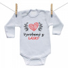 Boodyy Body s dlhým rukávom Vyrobený z lásky 62 (2-4 mesiace)
