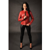 Max Original Leather Dámska kožená bunda 1192 red (2XL 54-56) - Red - 2XL