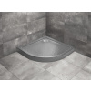 RADAWAY DOROS A STONE 90 x 90cm sprchová vanička štvrťkruhová, so sifónom, nožičkami a čelným panelom, akrylát, antracit, SDRA9090-05-64S