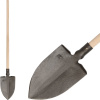 STREND PRO Rýľ Gardex 1300 g, kovaný, so stupačkou, drevená násada