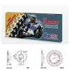Řetězová sada s ČZ HX-ring SILVER HONDA NX 650 Dominator rok 91-94