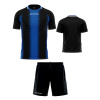 Pánsky futbalový set Givova Stripe, čierna/ modrá Veľkosť: M