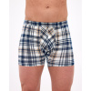 Pánske boxerky Prime 904/127 Béžová s ecru a modrou - Cornette XXL béžová-ecru