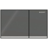 GEBERIT Omega60 Square dvojčinné ovládacie tlačidlo, zalícované, láva/lesklý chróm, 115.081.JK.1