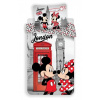 Disney Jerry Fabrics Bavlnené návliečky DISNEY MICKEY A MINNIE IN LONDON- TELEPHONE Bavlna 1x70x90,1x140x200 cm - možnosť úpravy rozmeru