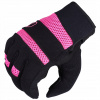 Motocyklové rukavice HUSAR ATHENE pink textilné, dámske, ružové, dotykové