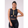 Honey Bunny tank top 822 čierna / zlatá NEBBIA Veľkosť: XS