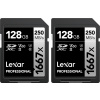 Lexar Pro 1667X SDXC UHS-II U3 R250/W120 128GB - 2pack (LSD1667128G-B2NNG)