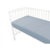 Baby Nellys Mušelínové prestieradlo postieľky 60 x 120 NATURE double - jeans, 120x60