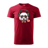 Sablio Tričko s potlačou Panda - červené 3XL
