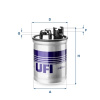 UFI Palivový filter 24.003.00
