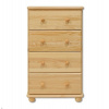 Casarredo DK-111 komoda so 4 zásuvkami bez morenia borovica