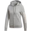 Dámska rozopínací mikina adidas W E LIN FZHD FL W šedá GD2987 - XS
