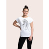 CityZen - XICHTY Dámske tričko ALTA biele s potlačou WIGO 36