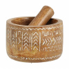 Excellent Houseware Drevený mažiar Etnic, 10x6,5 cm