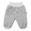 Baby Nellys Dojčenské chlupáčkové tepláčky Cute Bunny - sivé, veľ. 62 62 (2-3m)