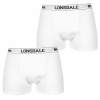 Lonsdale 2 Pack Trunks Mens White 2XL