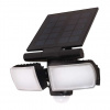 Solight LED solárne svetlo so senzorom WO772, čierna