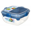 SISTEMA To Go Salad 1,1 l - plastový lunch box / desiatový box s príborom, dvojkomorový