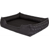 Stanislaw Jurga PillowPrim posteľ pre psov pohovka pre psov vankúš pre psov gauč posteľ pre domácich miláčikov veľkosť 110x90 čierna s psíkom