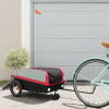 zahrada-XL Vozík za bicykel, čierno červený 30 kg, železo 94055