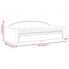 vidaXL Denná posteľ s matracom krémová 90x200 cm látka - Krémová - 31318-172506