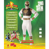 Rubie's Official White Power Ranger Mens Fancy Dress Mighty Morphin 2nd Skin Suit Adults Costume