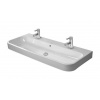 Duravit Happy D.2 Dvojumývadlo, 120x51 cm, s prepadom, 2 otvory na batérie, biela 2318120024